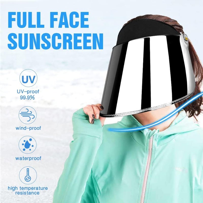 WAYCOM Sun Cap, Sun Visor Hat - UV Protection Hat -Premium UPF 50+ Hat for Hiking, Golf, Tennis, Outdoors - Image 4