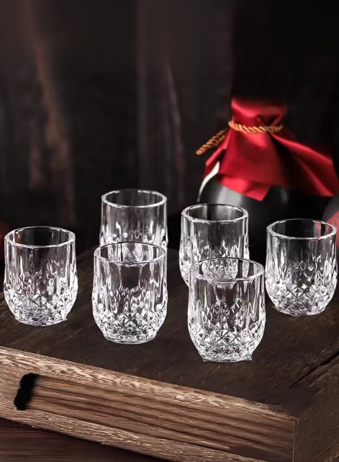 Raz طقم أكواب فاخرة للمشروبات الباردة والعصائر والمياه، شفاف 85 مل - Image 3