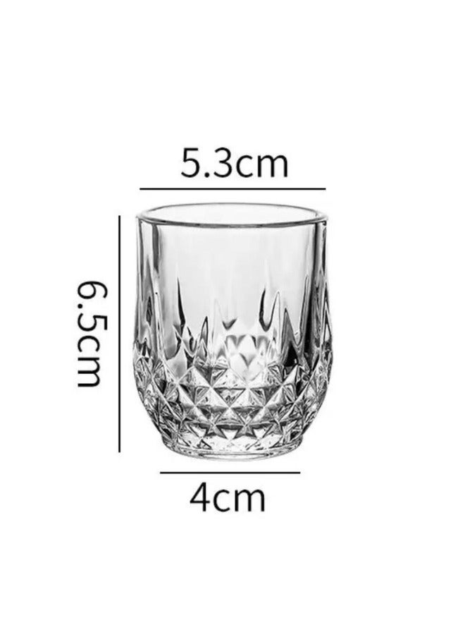 Raz طقم أكواب فاخرة للمشروبات الباردة والعصائر والمياه، شفاف 85 مل - Image 4