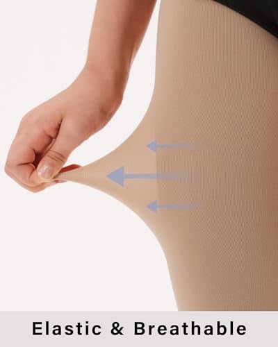 Stelle Girls Women Stirrup Tights Ultra Soft Dance Tights for Ballet, Gymnastics, School (Little Kid/Big Kid/Women)（Tan，8-10Years） - Image 5