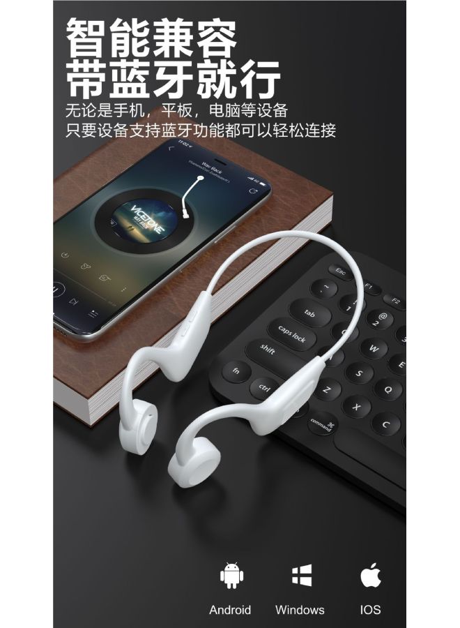 Neutral Q33pro Digital Display Bone Conduction Air Conduction Bluetooth Portable Neck Hanging Sports Wireless 5.1 Version - Image 1