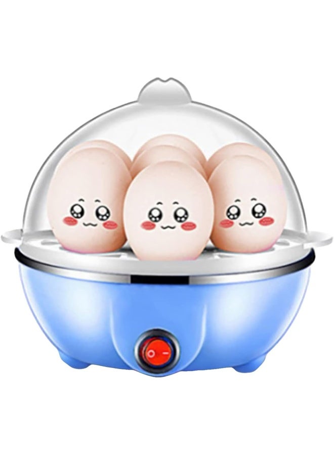 Fajia Fajia Egg Cooker 7 Egg Capacity Hard Boiled Egg Cooker Anti-dry Electric Egg Boiler with 40mL Measuring Cup Steam Vegetables  - Image 1