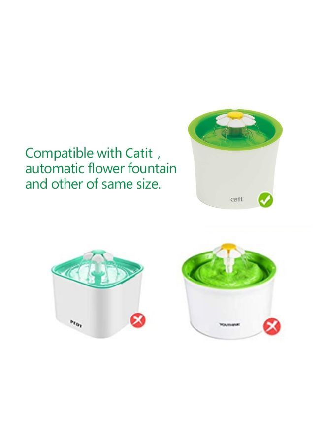 NIBEMINENT 12-Piece Water Fountain Replacement Filter White 14.9cm - Image 3