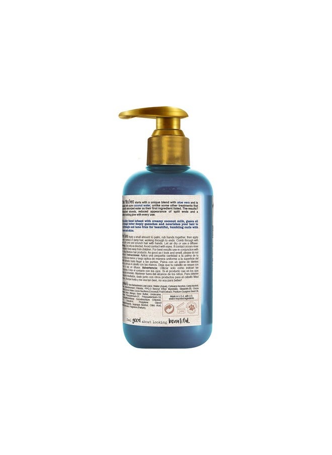 MAUI MOISTURE - Hair, Nourish & Moisture + Coconut Milk, Combing Cream For Dry Curly Hair, Silicone & Sulfate-Free Aloe Leave-In Conditioner Treatment To Detangle Hair, 8 Fl Oz (4067538) - Image 1