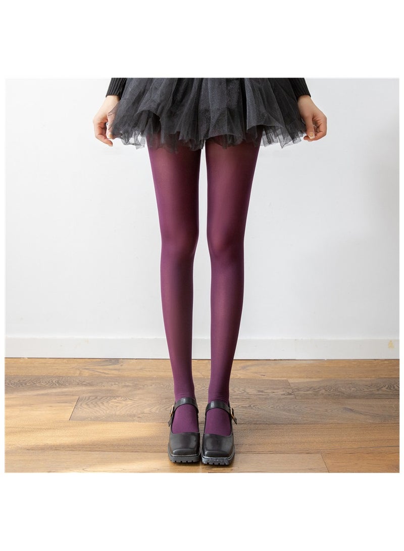Fashionable Women's Stockings 120D Solid Color Matte Tight Fitting Pantyhose 
