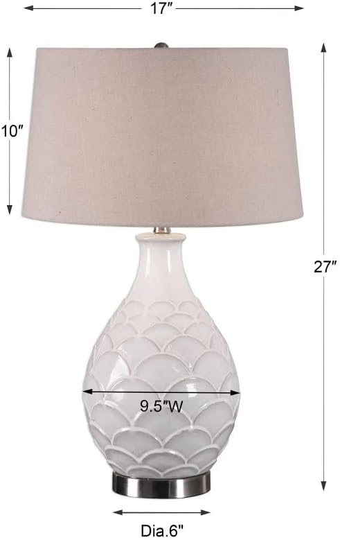 Uttermost Uttermost Camellia  1 Light Table Lamp  17 inches Wide by 17 inches deep  - Image 4