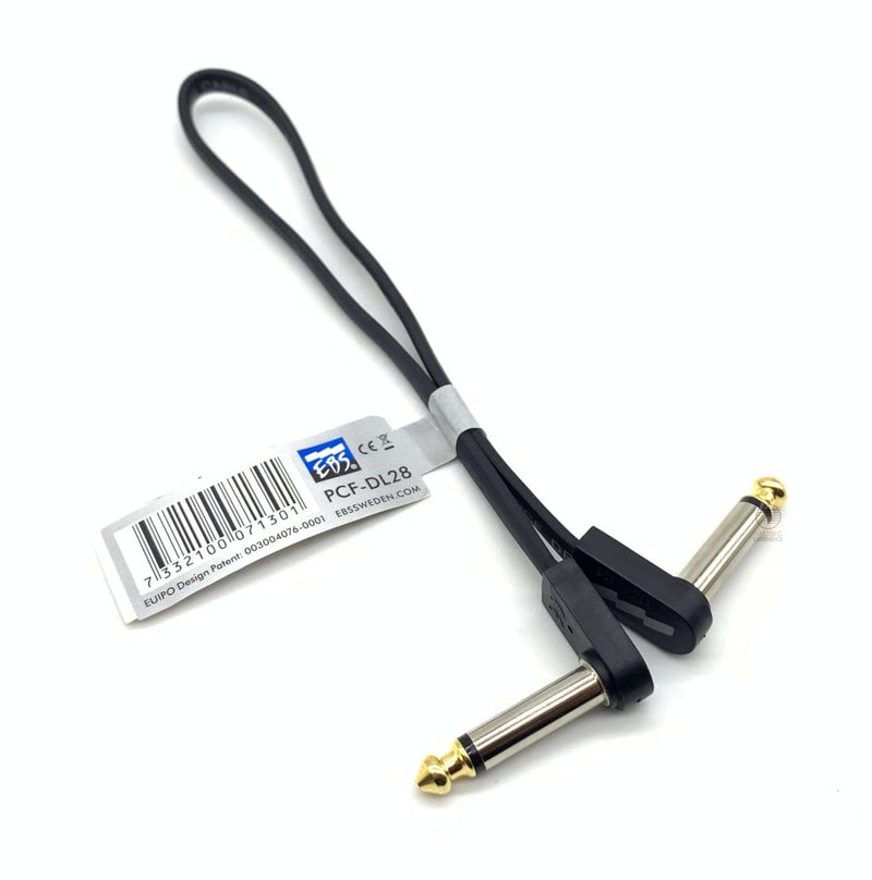 EBS PCF-DL28 Deluxe Flat Patch Cable - 28 Centimeter, Angle-Angle - Image 3