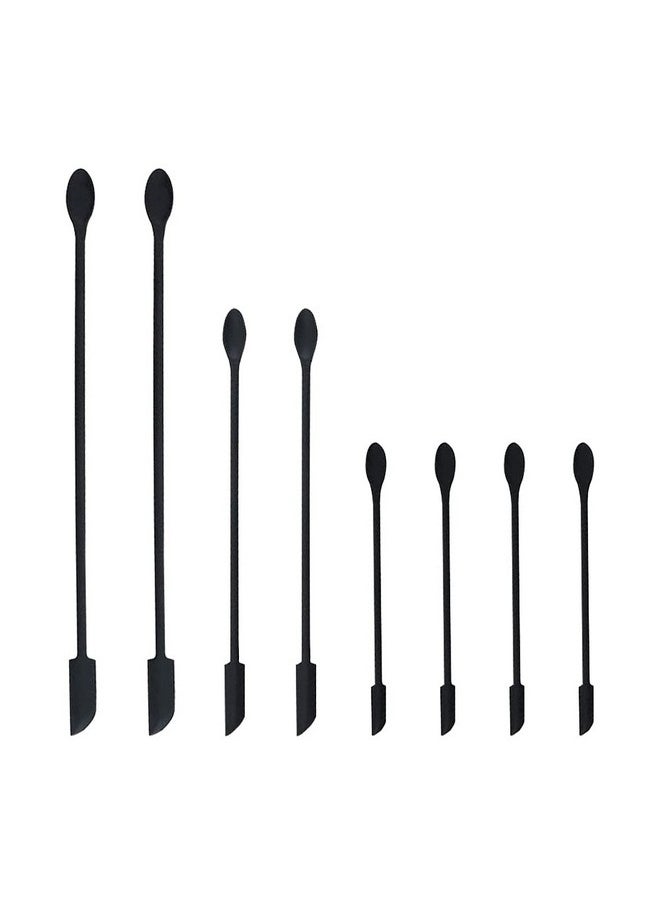 metulip Last Drop Mini Spatula Set 8 Pcs Silicone Tiny Makeup Spatulas For Skinny Openings Bottles Cosmetics Lotion Resin Beauty Spatulas Thin Jar Spatula For Kitchen  - Image 1