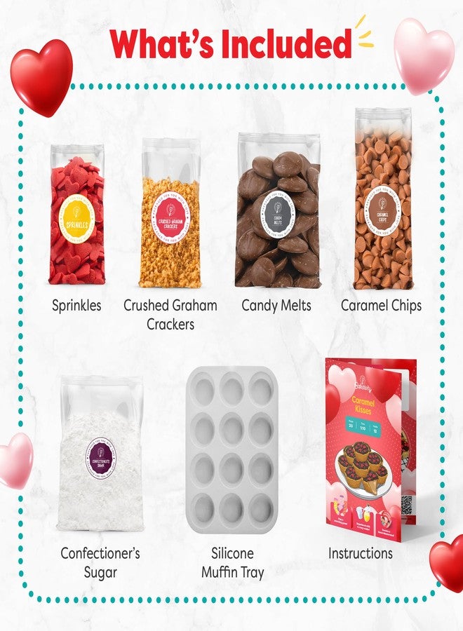 Baketivity Caramel Kisses Kids Baking Kit - Baking Set for Girls and Boys Ages 4-12 - Kids Cooking Kit with Premeasured Ingredients, Instructions, Video, STEM Activities - Image 4