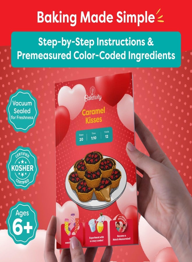 Baketivity Caramel Kisses Kids Baking Kit - Baking Set for Girls and Boys Ages 4-12 - Kids Cooking Kit with Premeasured Ingredients, Instructions, Video, STEM Activities - Image 3