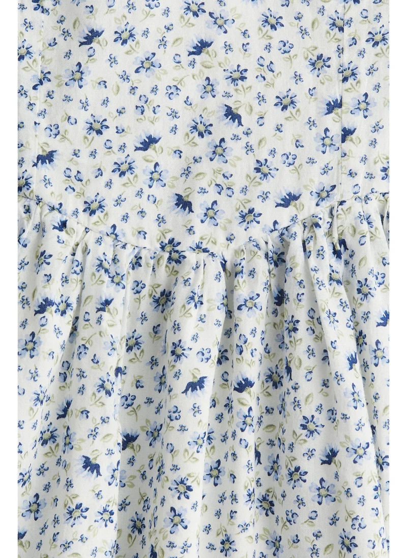 H&M Flared-skirt cotton dress