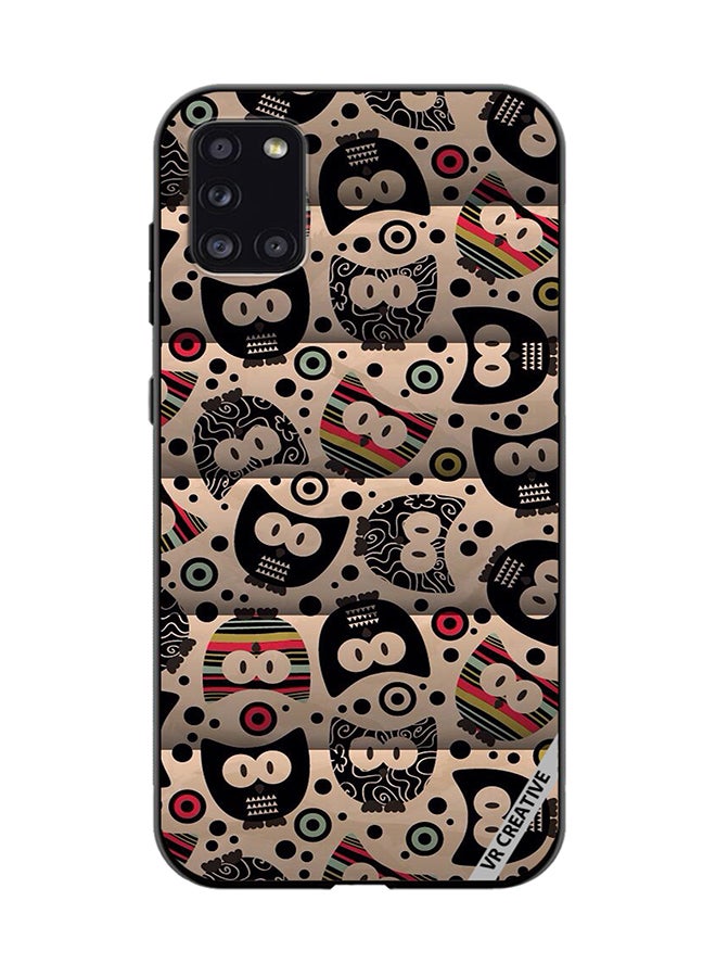 VR CREATIVE Protective Case Cover For Samsung Galaxy A31 Cartoon Owl Design Multicolour - Image 1