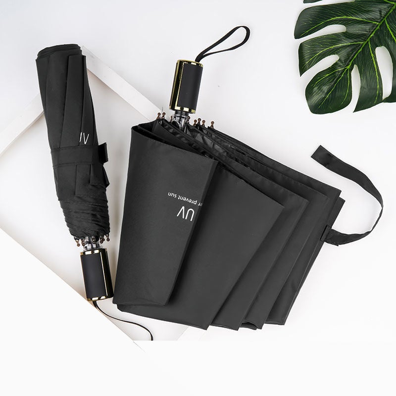 Dual-Use Umbrella Automatic Open/Close Eight Ribs 96cm Diameter for Rain and Shine Use - Image 2