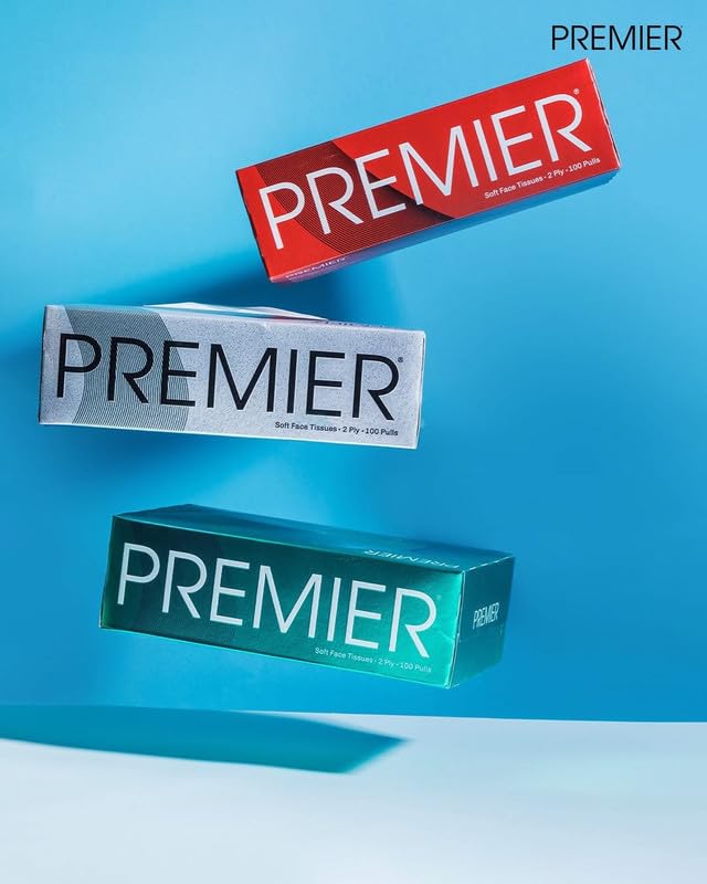 Premier Box Face Tissue Papers 100 Pulls 2Ply (Pack of 4-400 Pulls, 800 Sheets) Soft & Absorbent Facial Tissues | Disposable Tissues for home, Car tissue box, Office tissue paper - Image 5