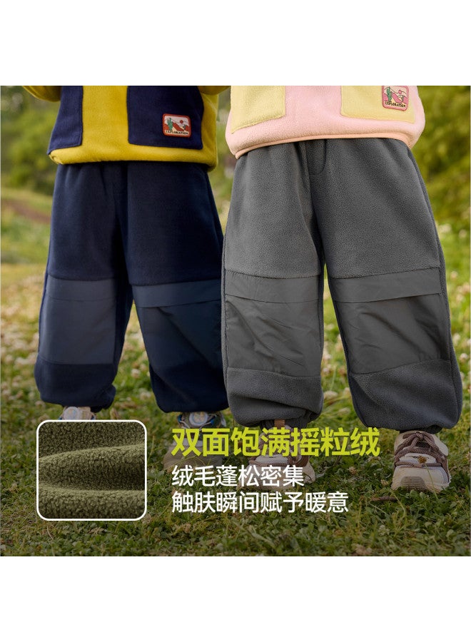Doodle Home kids' Fleece Pants, Boys' Casual Trousers, Girls' Sportswear, Autumn Baby Long Pants - Image 4