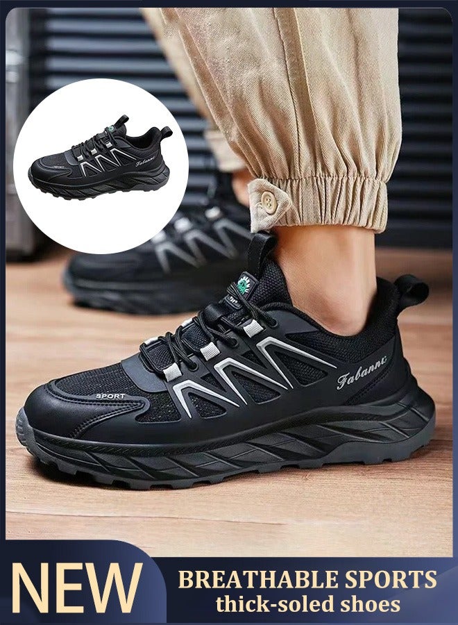 Men's Durable and Anti-slip Sports Shoes | Comfortable Soft-soled Versatile Running and Travel Mesh Shoes  - Image 1