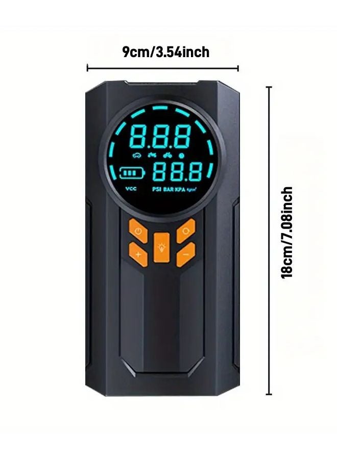 معزز كامل لسيارة الطوارئ 150 رطل لكل بوصة مربعة ضاغط هواء صندوق كابل القفز - Image 4