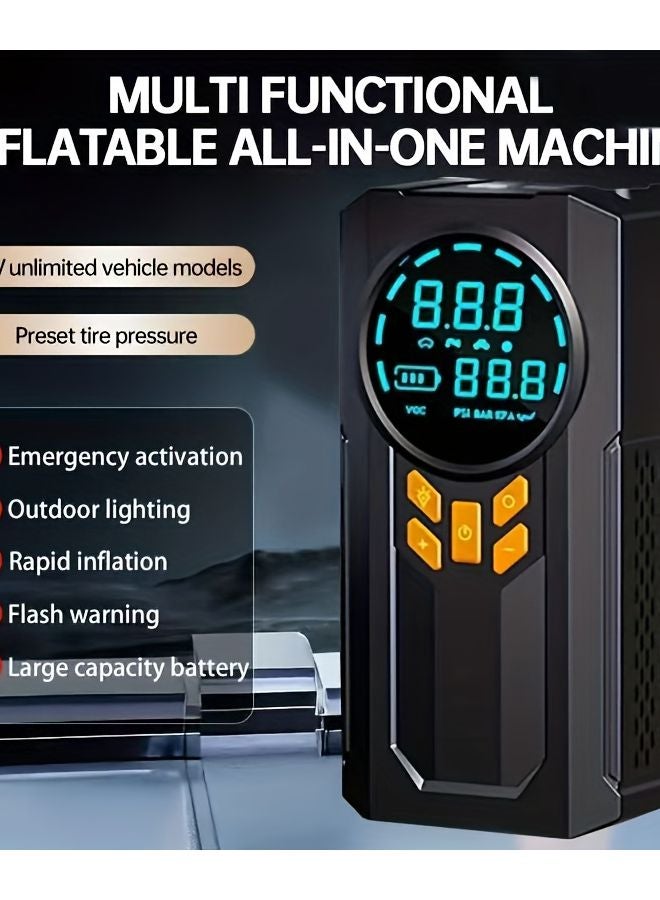 معزز كامل لسيارة الطوارئ 150 رطل لكل بوصة مربعة ضاغط هواء صندوق كابل القفز - Image 1