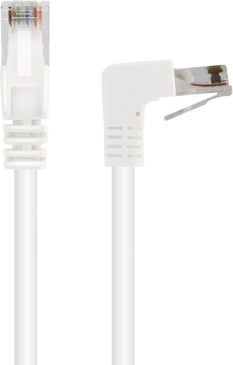 مترونيك، كابل إيثرنت مائل بزاوية 90 درجة من النوع Cat5e RJ45 UTP بسرعة 1 جيجابت في الثانية مع موصلات مطلية بالذهب، مثالي لأجهزة الكمبيوتر والتلفاز الذكي وأجهزة الألعاب (0.5 متر) - Image 2