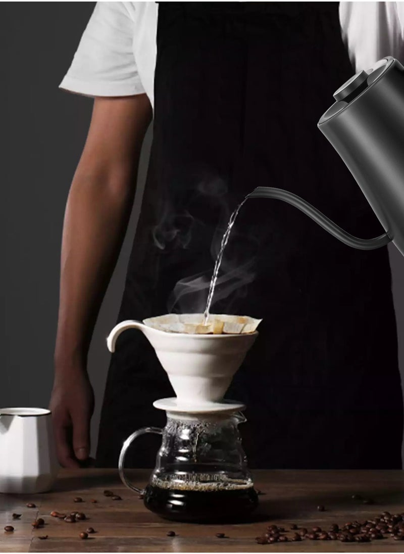 بريتيل - غلاية كهربائية V60 غلاية قهوة 800 مل غلاية شاي مع 5 أزرار شاشة تعمل باللمس لدرجة الحرارة محددة مسبقًا من الفولاذ المقاوم للصدأ 1200 وات للمنزل والمكتب ركن القهوة للشاي الأسود والشاي الأخضر والشاي الأبيض - Image 1