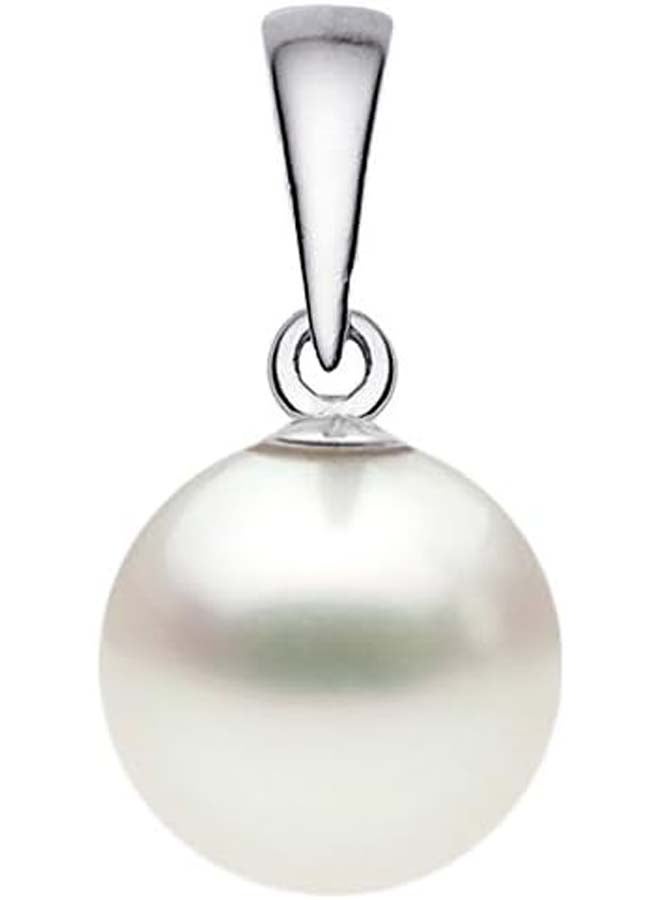 White Freshwater Pearl Necklace - Sterling Silver  - Image 3
