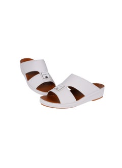 barjeel uno 008-3731 Barjeel Uno Men Arabic Sandals BS 23 White  - Image 3