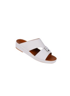 barjeel uno 008-3731 Barjeel Uno Men Arabic Sandals BS 23 White  - Image 2