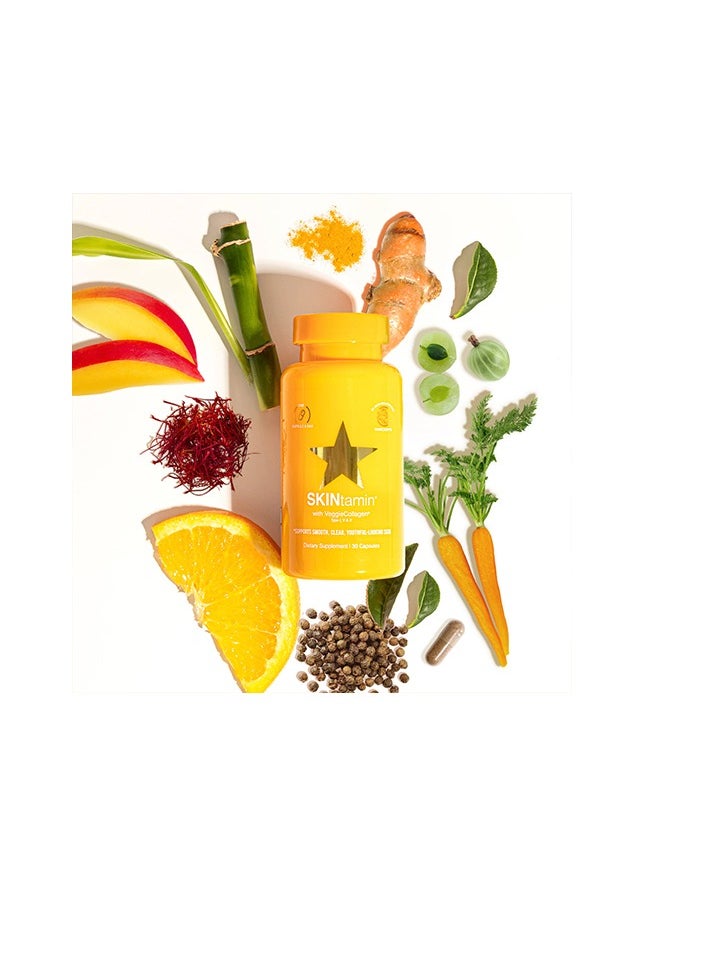 HAIRTAMIN Skintamin With Veggie Collagen - 30 Capsules  - Image 4
