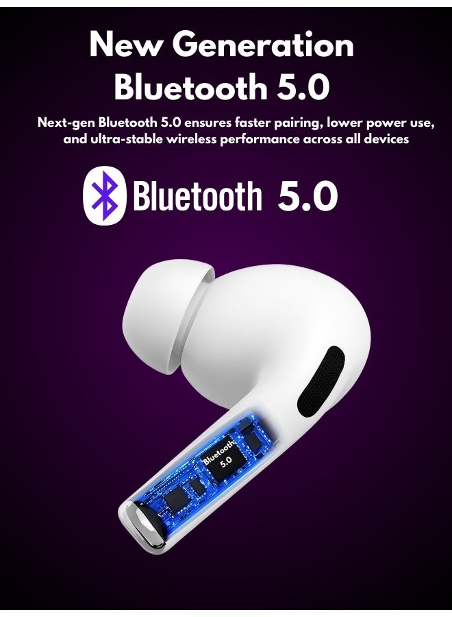 Smart Touchscreen In-Ear Bluetooth 5.0 Earphones – Sleek Display Case with Music Controls, Battery Indicator & Up to 13H Playback for Seamless Listening - Image 4