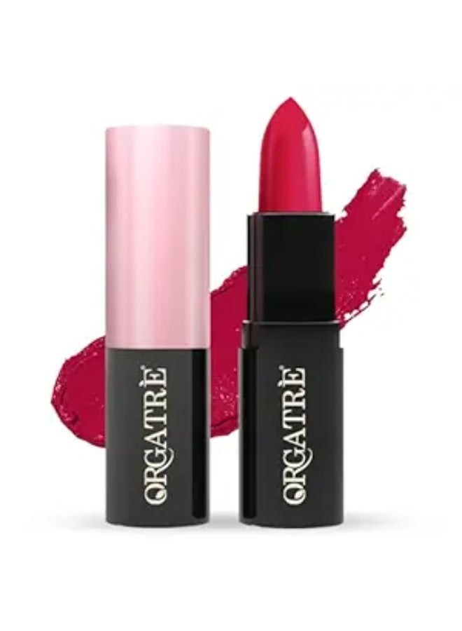 Orgatre MoodBliss Creamy Matte Long Lasting Bullet Lipstick for Women | Intense Colour, Keeps Lips Moisturised | Non-Drying | Highly Pigmented Non-Transfer Formula | Enriched with Almond Oil (Ballet Blush, 3.2 gm) - Image 1