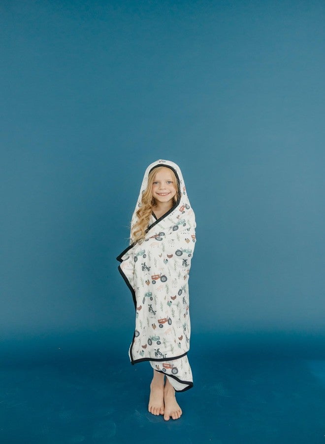 Copper Pearl منشفة استحمام مغطاة من النحاس اللؤلؤي - منشفة أطفال مصنوعة من قماش محبوك/تيري مع غطاء ور pockets وتصاميم رائعة - مثالية كهدية وجعل وقت الاستحمام ممتع - منشفة مغطاة للأطفال الكبار، جو - Image 1