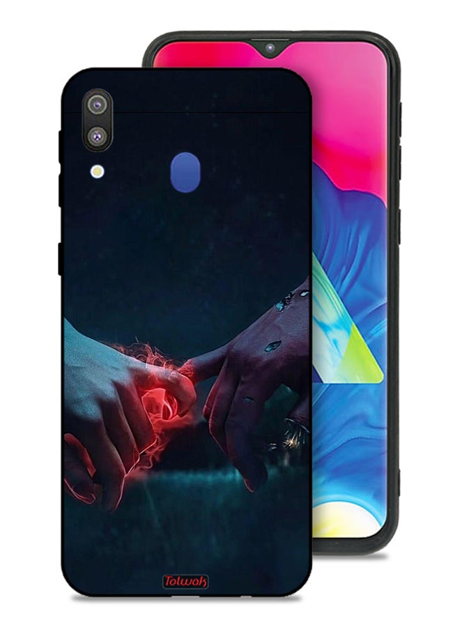 Tolwak Samsung Galaxy M20 Protective Case Cover Burning Hands - Image 1