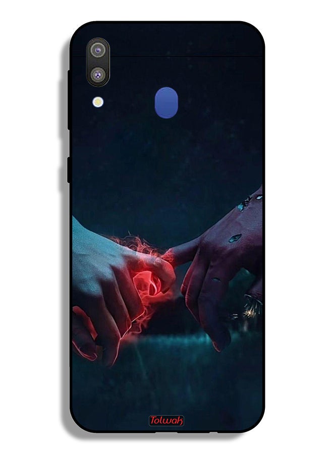 Tolwak Samsung Galaxy M20 Protective Case Cover Burning Hands - Image 2