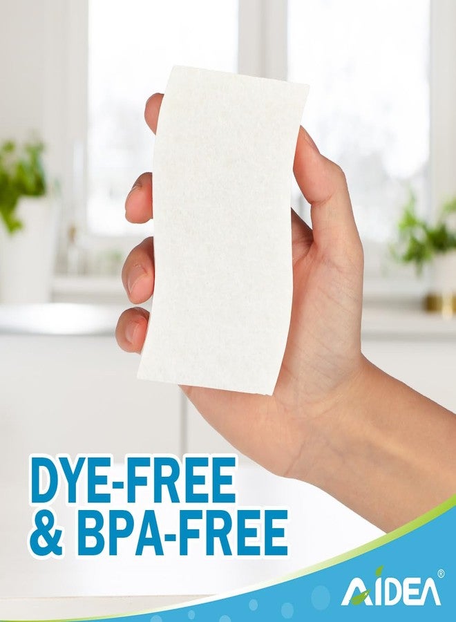 AIDEA Non-Scratch Scrub Sponges-6Count, Sponges Kitchen, Natural Sponges for Non-Stick Cookware, Cellulose Sponges for Dishes, Cleaning Sponge for Kitchen, Bathroom, Household - Image 2