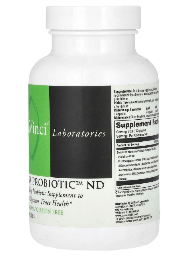 DaVinci Laboratories Mega Probiotic-ND 120 Capsules - Image 2