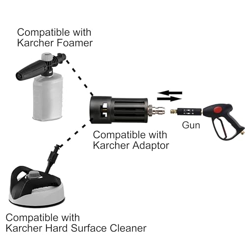 M MINGLE Compatible Pressure Washer Adapter Compatible with Karcher Power Washer Accessory 14 Quick Connect - Image 3