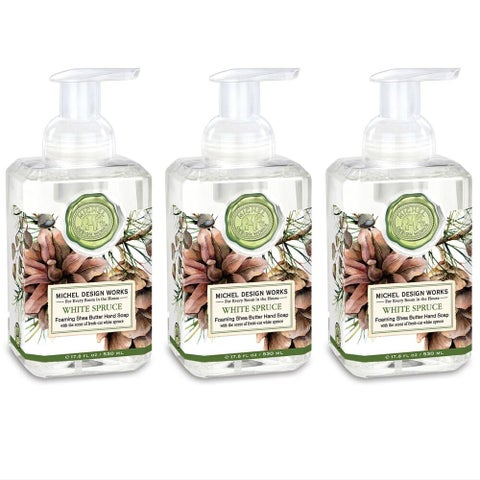 Michel Design Works Foaming Hand Soap 178Fluid Ounce White Spruce 3PACK