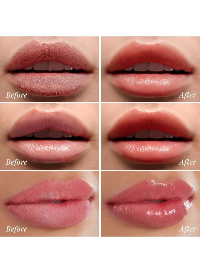 ANRCOLLECT Lip Scrub & Lip Mask - Overnight Treatment Lip Care Kits with 2 Lip Exfoliator & 2 Sleeping Lip Balm, Intense Hydration Lip Set for Dry Chapped Cracked Lips, Exfoliate & Moisturize (4 Pack) - Image 5