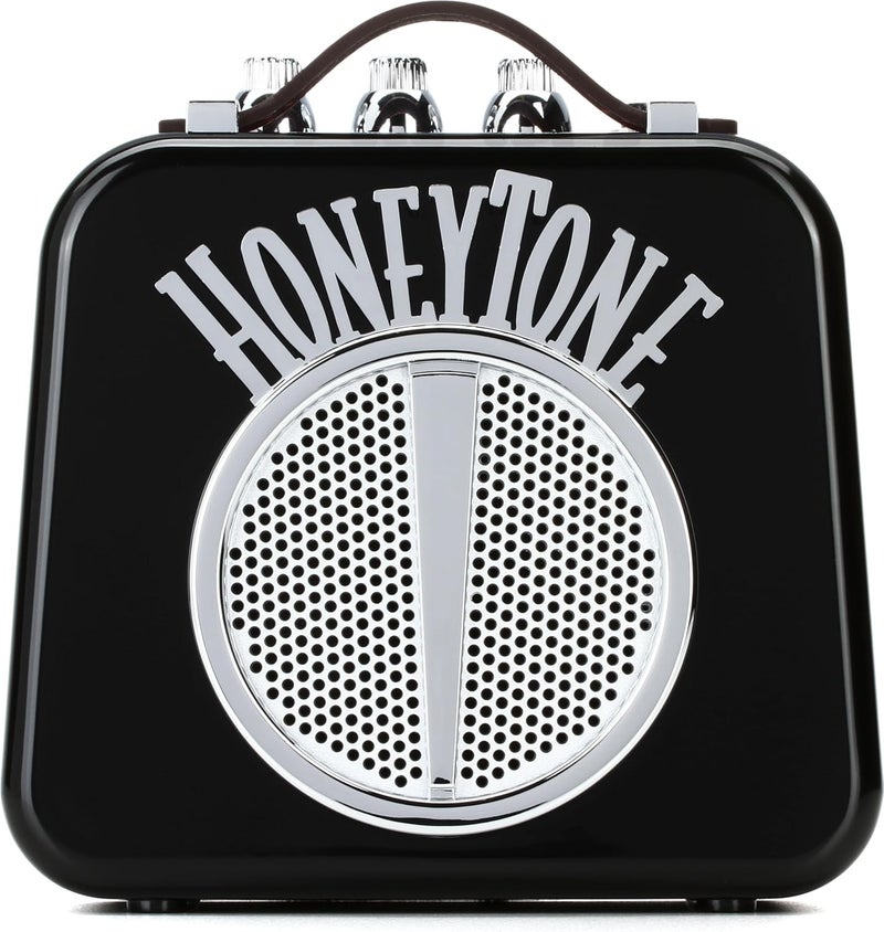 Danelectro Honeytone N-10 Guitar Mini Amp, Black with belt clip - Image 1