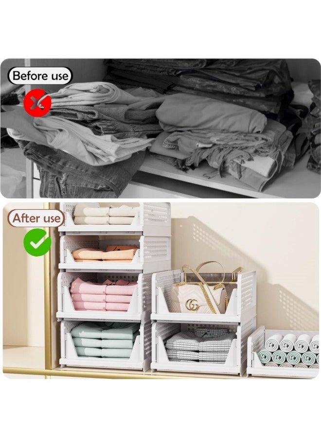 ViveLifDeco - 2 Pack Pink wardrobe storage and organizing box，Drawer style wardrobe storage，Multi layer storage and foldable，Stackable storage box，Folding wardrobe storage box - Image 1