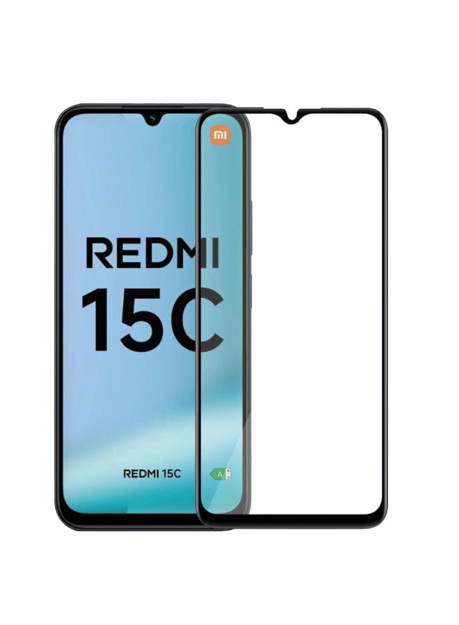 Screen Protector for Xiaomi Redmi 15C / Poco C85 Tempered Glass Screen Protector Full Screen Coverage HD Clarity Anti Shatter Scratch Proof Glass For Xiaomi Redmi 15C - Image 1