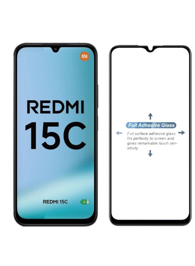 Screen Protector for Xiaomi Redmi 15C / Poco C85 Tempered Glass Screen Protector Full Screen Coverage HD Clarity Anti Shatter Scratch Proof Glass For Xiaomi Redmi 15C - Image 4