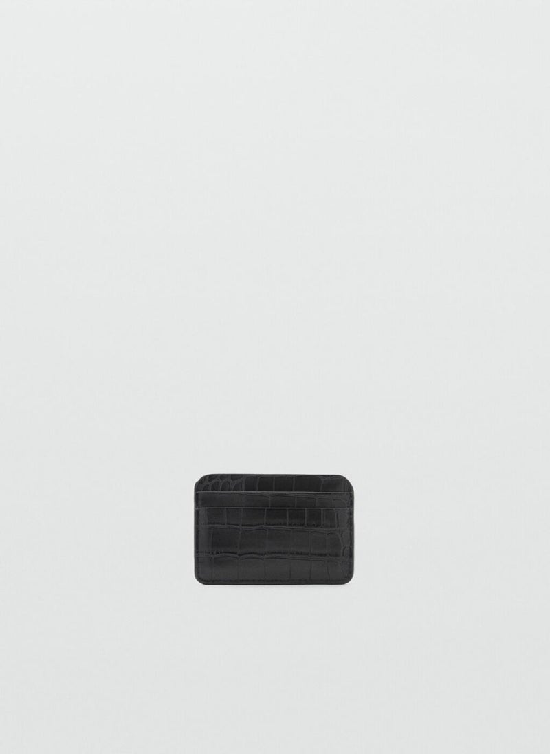 MANGO Croc-Effect Cardholder  - Image 1
