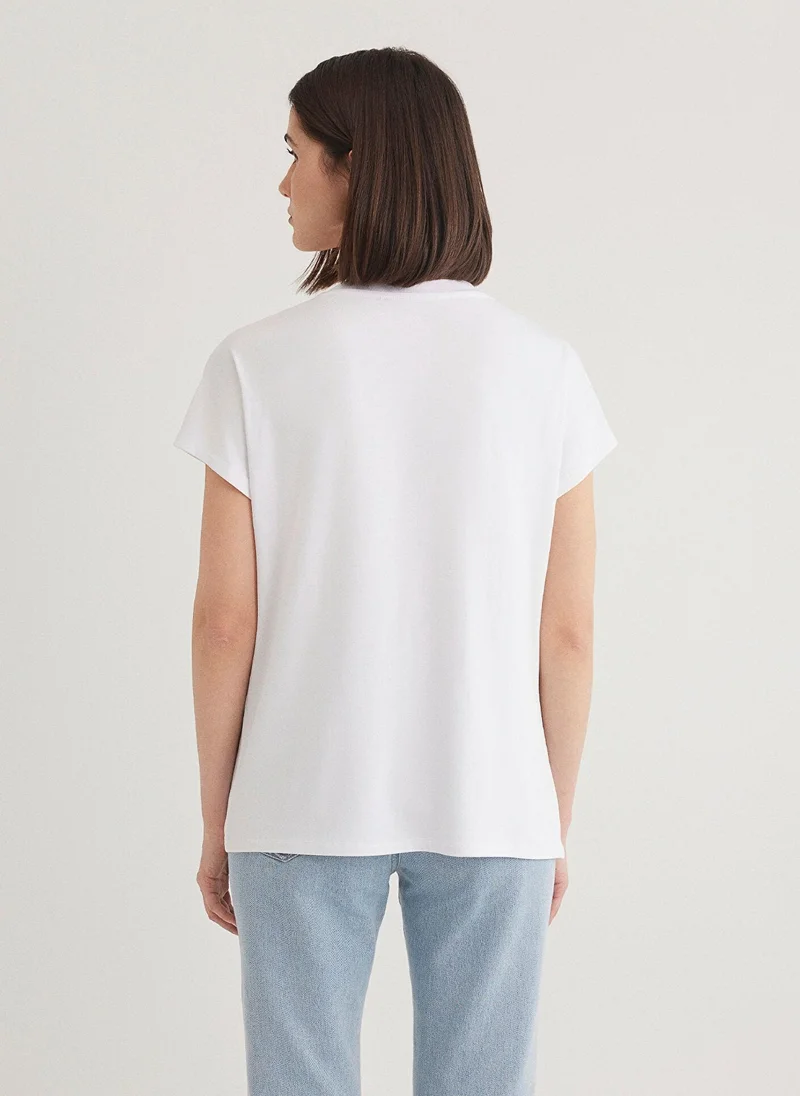مافي BasÄ±c V Neck Top