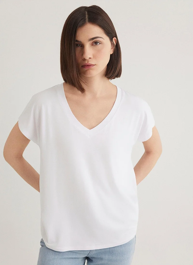 مافي BasÄ±c V Neck Top