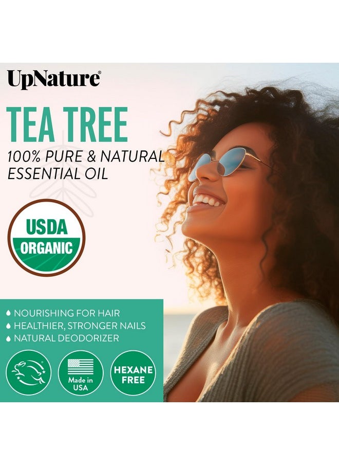 upnature - UpNature Organic Tea Tree Oil - 100% Pure Tea Tree Essential Oil for Skin, Toenail & Hair, 2oz - Image 1