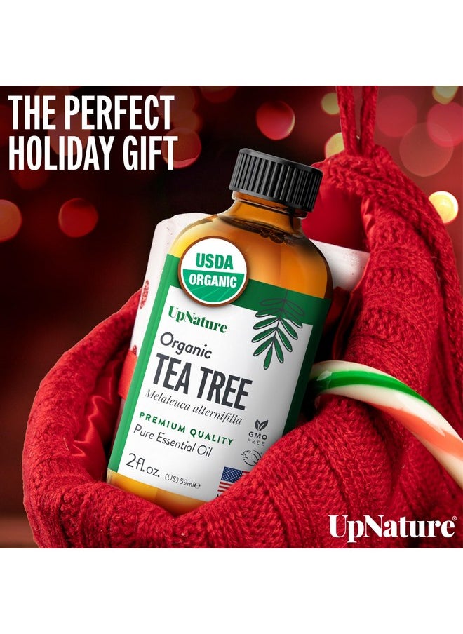 upnature - UpNature Organic Tea Tree Oil - 100% Pure Tea Tree Essential Oil for Skin, Toenail & Hair, 2oz - Image 1