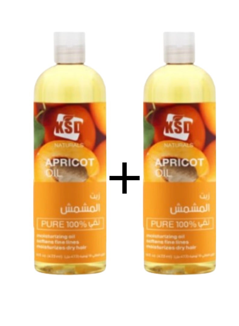 KSD Apricot Oil 473 ml 2 PACK  - Image 1