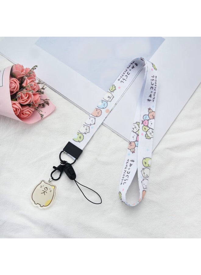 Sehan Korean Style Cute Cartoon Neck Strap For Phone, Keychain, Usb, Id Card - Wide Strap For Apple, Huawei - Portable Anti-lost Durable Neck Lanyard - Image 4