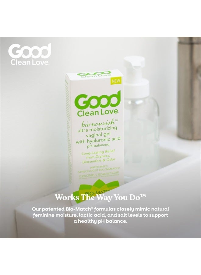 Good Clean Love BioNourish Ultra Moisturizing Vaginal Gel with Hyaluronic Acid, pH-Balanced & Water-Based, Long Lasting Relief from Dryness & Discomfort for Women, 2 Oz - Image 3